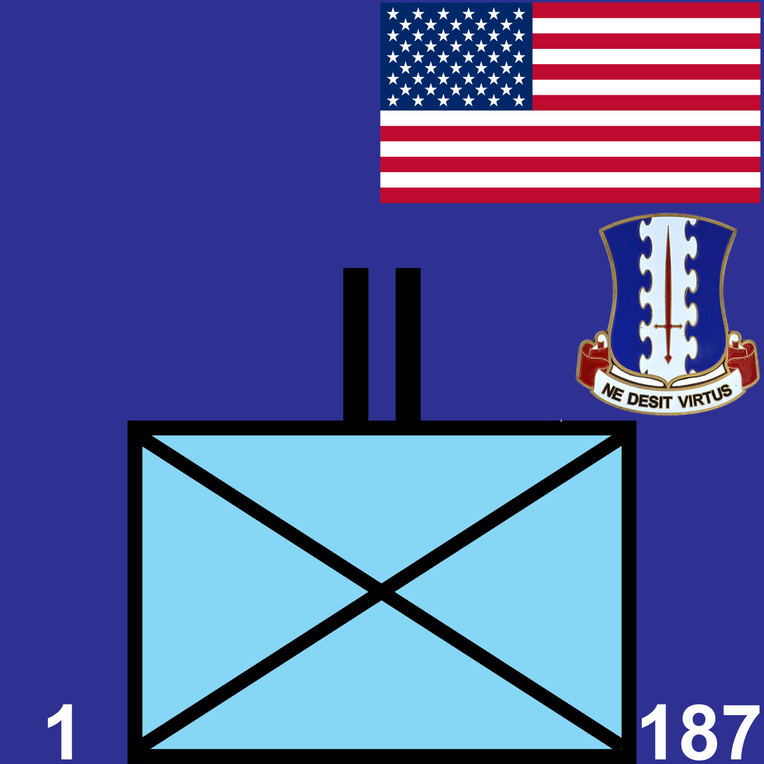 1st Battalion, 187th Infantry Regiment icon